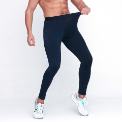 Side pocket PRO fitness pants quick-drying sweat-wicking high-elastic marathon running training sports tight pants for men