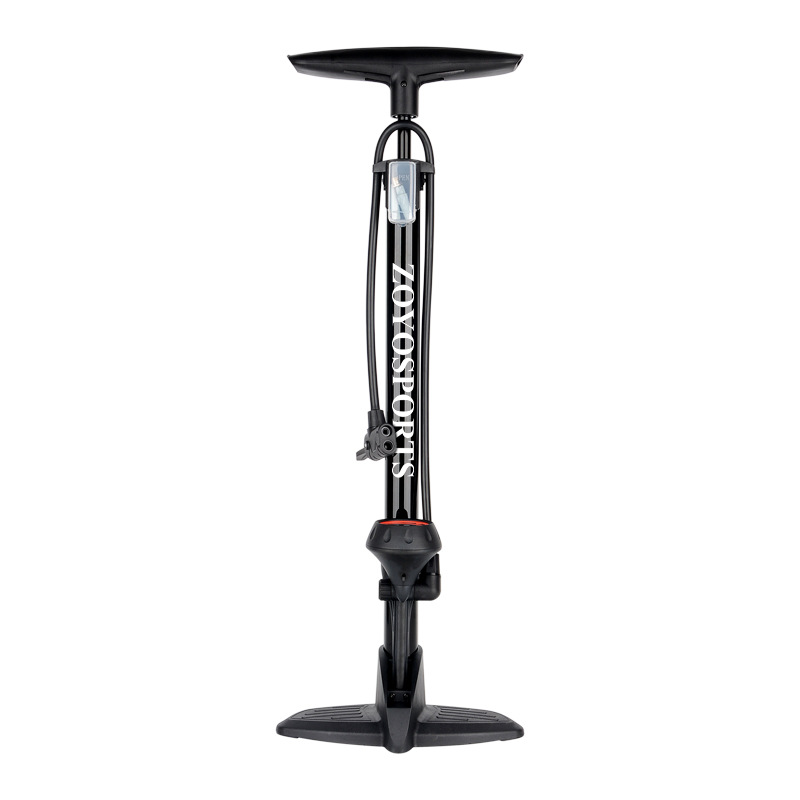 黑色高压打气筒落地式脚踩充气泵汽车摩托车自行车篮球家用打气筒