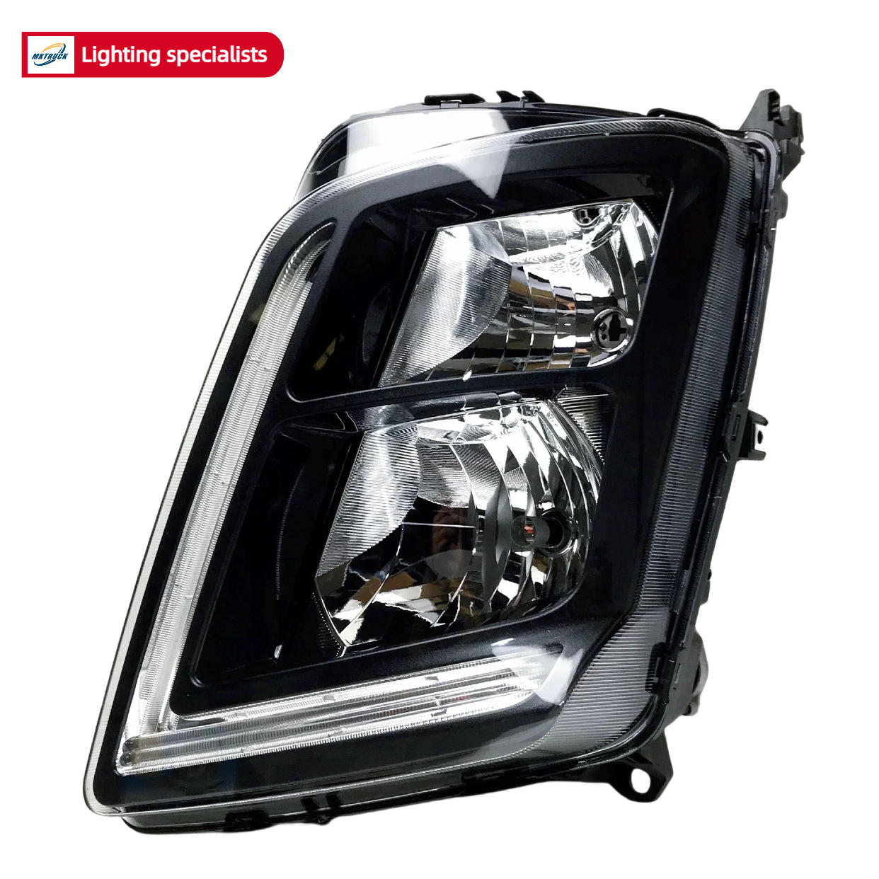 Camión de lámpara LED halógeno delantero montaje Volvo-aplicable a la importación de camión pesado HOW FMX500 accesorios de lámpara