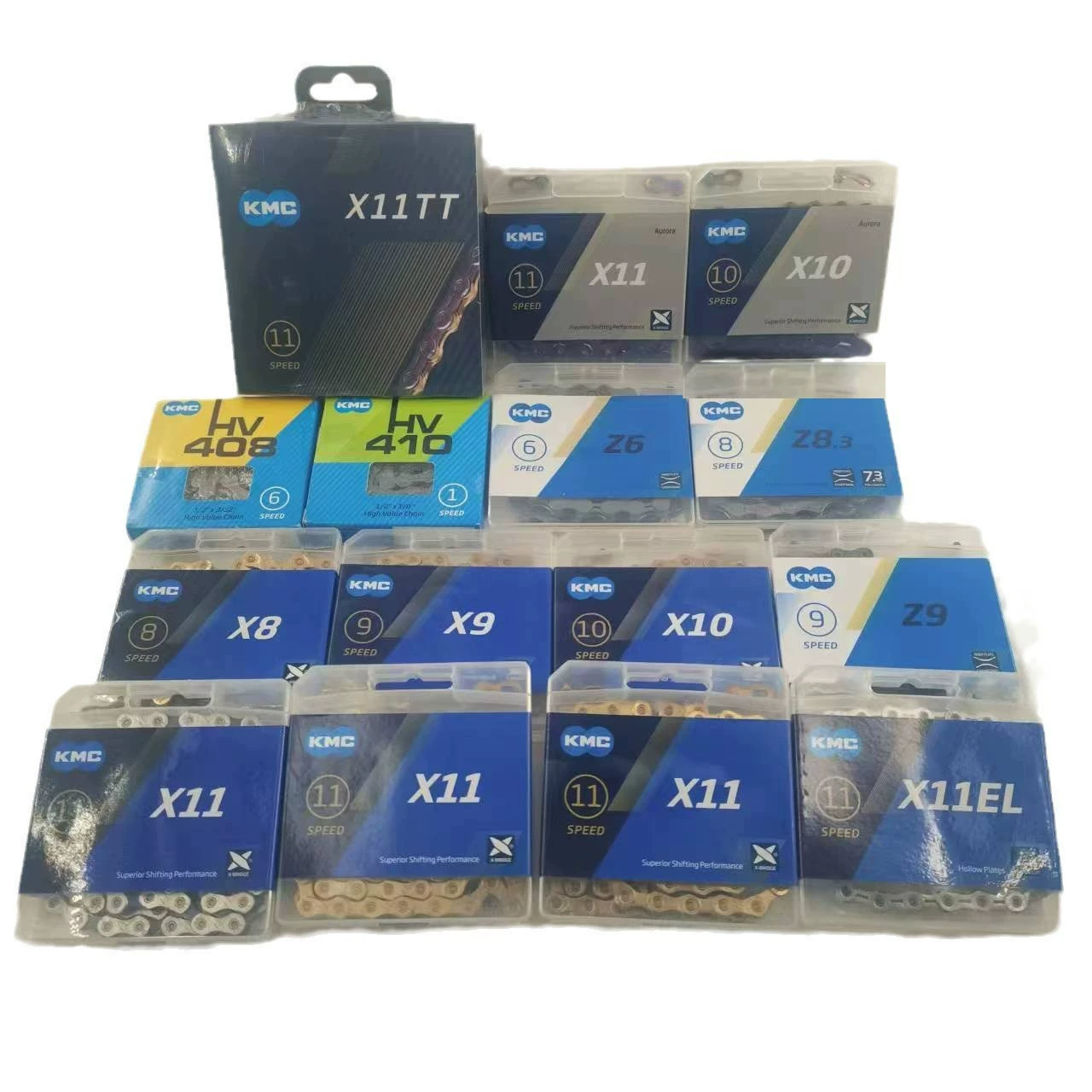 Цепь KMC горный велосипед цепь шоссейный велосипед Z X Series 8 9 10 11 12 Скоростей черный цвет