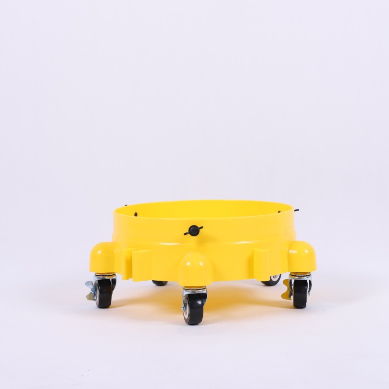 Movable Car Wash Bucket Base with Multifunctional Brake and Steering Wheels, Portable Car Wash Cleaning Tool