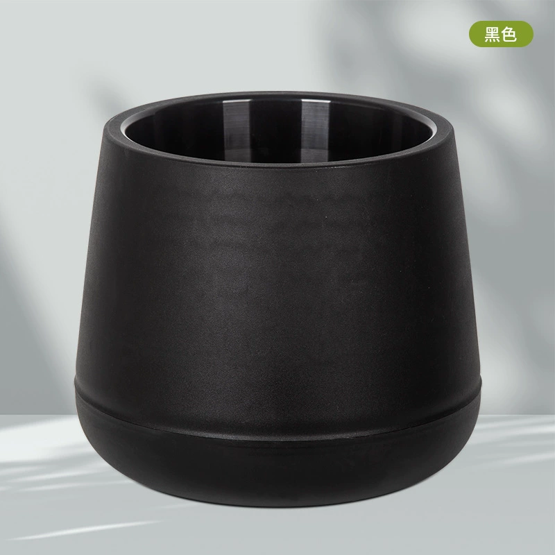 Realistic round plastic double-layer flowerpot, big pelvic correction belt for growing plants, increased thickness