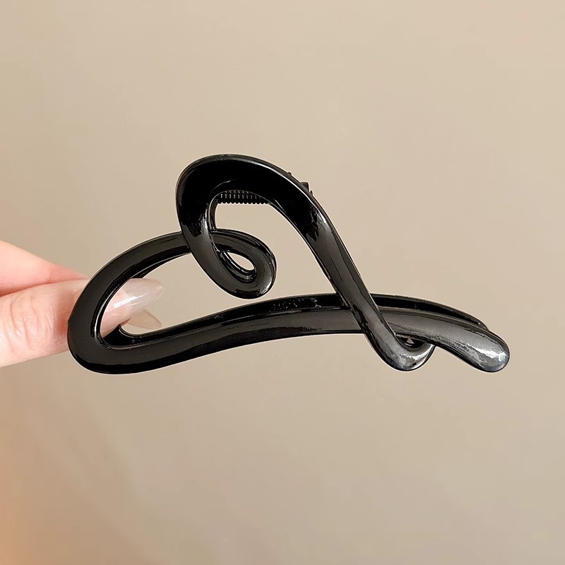 Zhao Lusi mismo estilo de clip de agarre de lazo femenino 2025 nuevo clip de tiburón grande de alta gama en la parte posterior de la cabeza horquilla