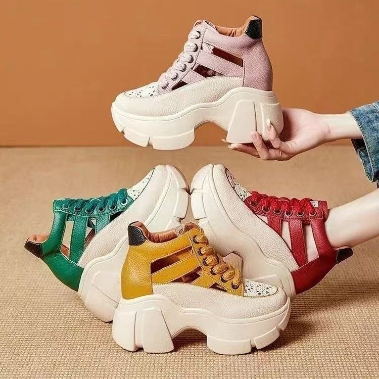 Women's autumn fashionable sports sandals with hidden heel heels…