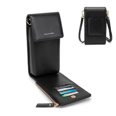 Korean Edition Oil skin lady The single shoulder bag High-capacity Card position wallet multi-function Mobile phone bag Guangzhou Female bag On behalf of
