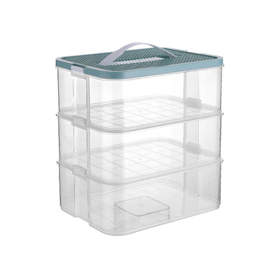 桌面收纳盒乐高积木收纳箱零件分类分拣分格分装大容量玩具收纳盒