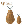 Shelf Handmade rattan pear Photography props ins Woven storage basket children Toys Home Furnishing Decoration