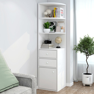 Corner Storage Cabinet, Simple Corner Cabinet, Multi-Functional Bedroom Triangular Storage Cabinet, Living Room Corner Storage Rack, Corner Storage Rack