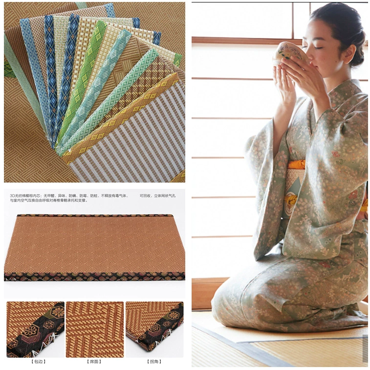 Японский татами-коврик из кокосовой пальмовой травы для гостевых домов, чайных, коврики для медитации и коврики для обеденных зон, свежие и экологичные.