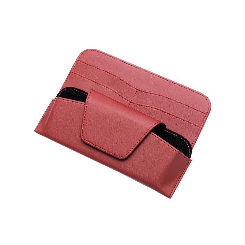 Car Glasses Case Multifunctional Glasses Clip Bills Clip Car Creative Sunshade Glasses Case Car Interior Supplies