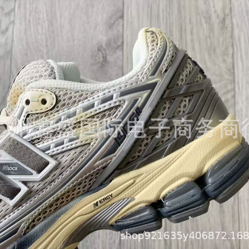 ✅ Кроссовки Putian Factory 1906R в стиле distressed silver white, оригинальные серые, для бега