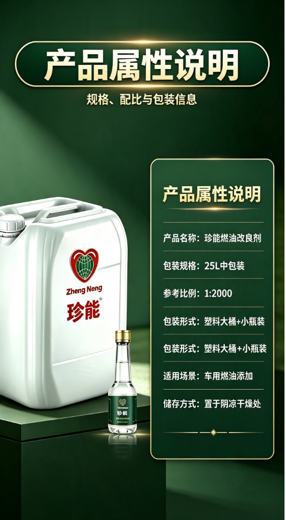 Zheneng Fuel Additive Diesel Additive 25L Plastic Barrel 200L Iron Barrel Concentrate Fuel Additive Source Factory