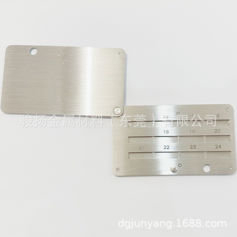 304不锈钢比特B机械密码记录本助记词钢板标牌面板