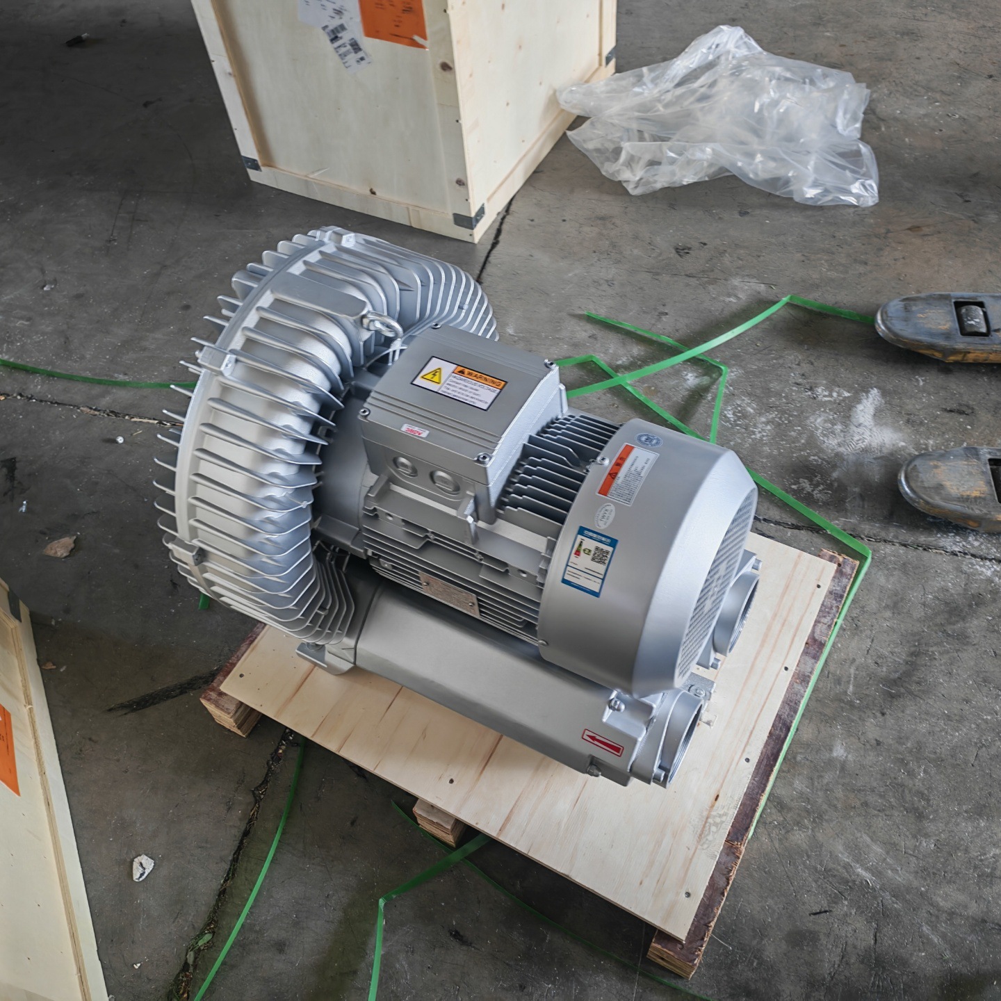18.5KW ventilador de alta presión de vacío de alimentación RB-91D - 3 ventilador de alta presión de vórtice tipo turbina de frecuencia variable ventilador de alta presión