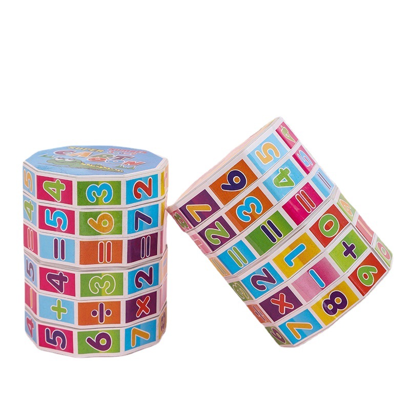 Digital Rubik's Cube suma, resta, multiplicación y división matemáticas aritmética aprendizaje enseñanza ayuda descompresión cilíndrica niños educativos juguetes de educación temprana