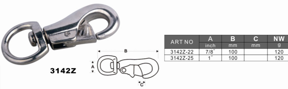 Крюк для тяговых строп Rilong 3142Z-22