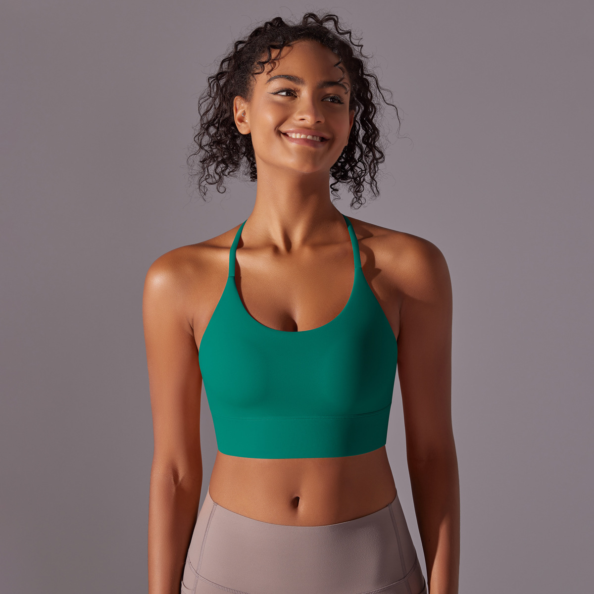 140g Weight Sleeveless Sleeve Length Nylon Fabric Type Short Top Length Halter Crisscross Tank Tops Type Fitness, Yoga, Sports Occasion Halter Neck Neckline Solid Color Pattern Sports Style Sports Solid Color Nylon Halter Neck Active Tops Halter Crisscross Tank 47