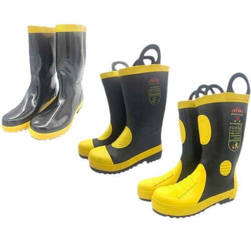 97 model 02 model 14 model fire fighting combat water shoes fire training rubber boots steel toe shoes anti-puncture anti-stab protective boots