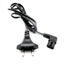 印度電源線 L型 90度彎頭8字尾 二芯 0.75平方印度2插AC電源線1.5