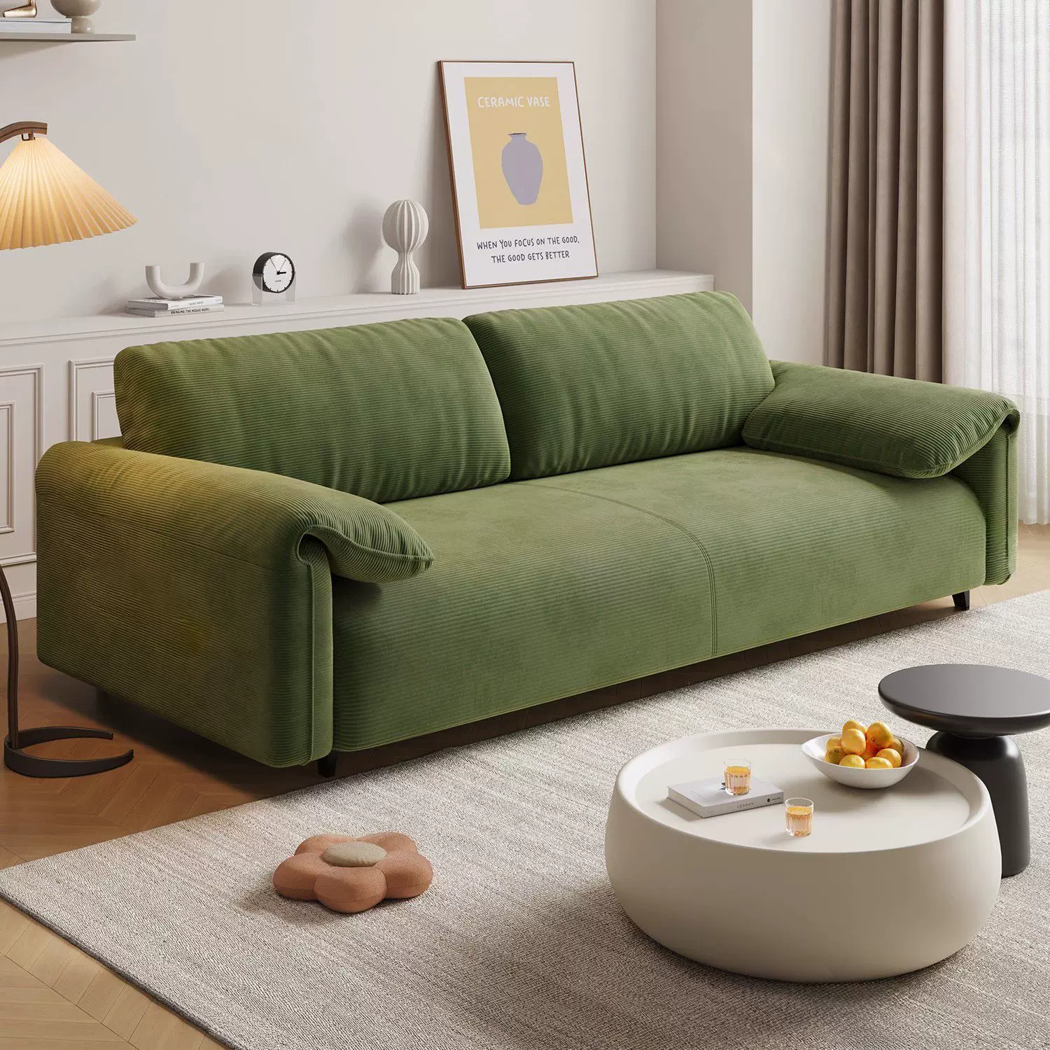 大象耳朵懒人沙发床沙发小户型折叠办公家用客厅卧室午睡布艺沙发