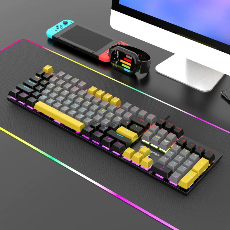 (Cross-border trading), mechanical keyboard, laptop, punk style, Amazon