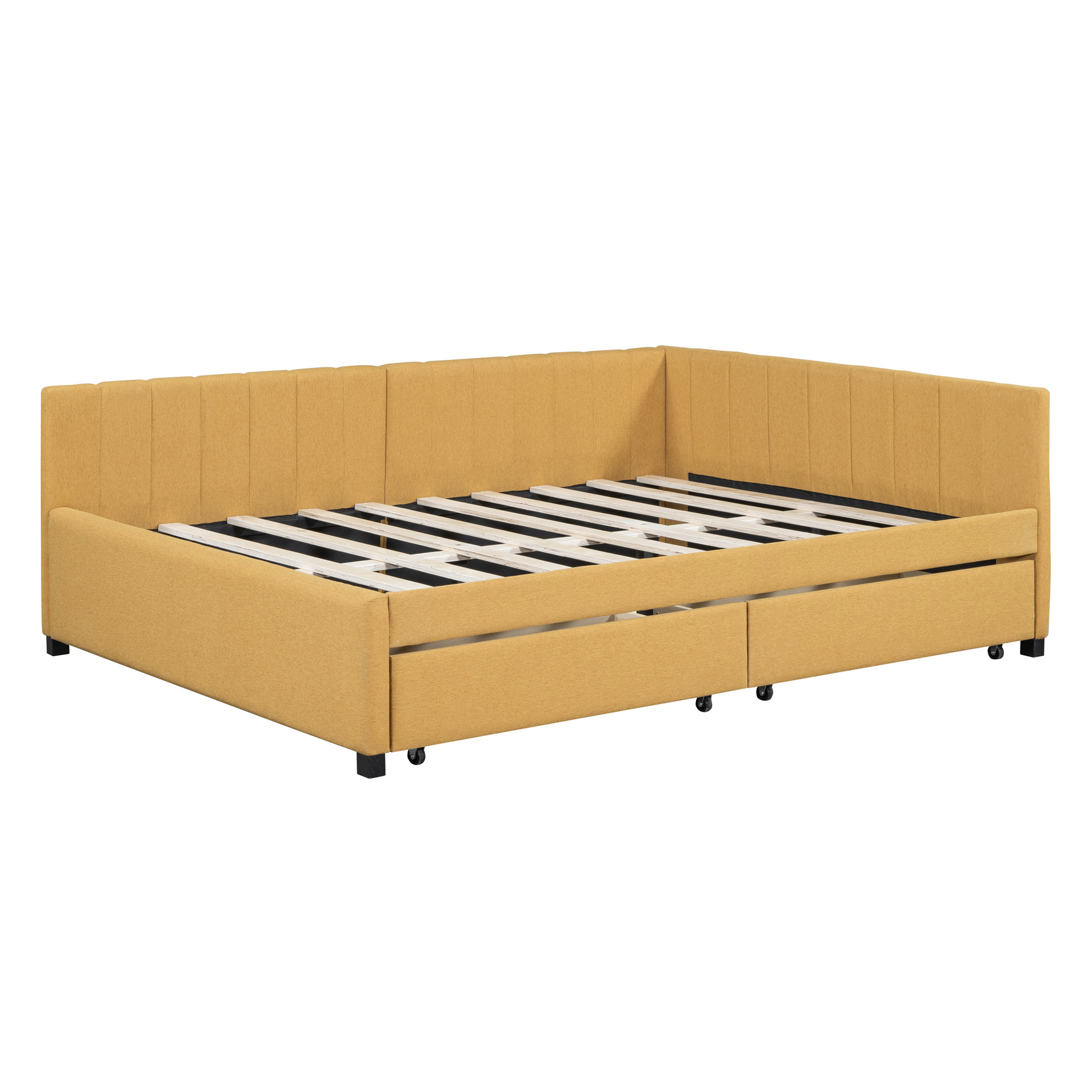 Cama de tela moderna y simple nórdica de lujo ligero pequeño paquete blando red dormitorio principal colchón de espuma de memoria cama doble image 3