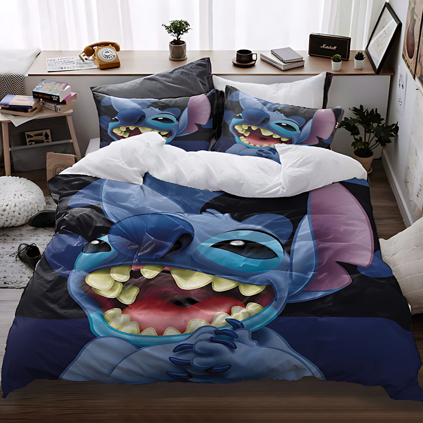 TEMU / JIT Amazon Cute Studdie Pattern HD Digital Printed Edredon Kit para hacer