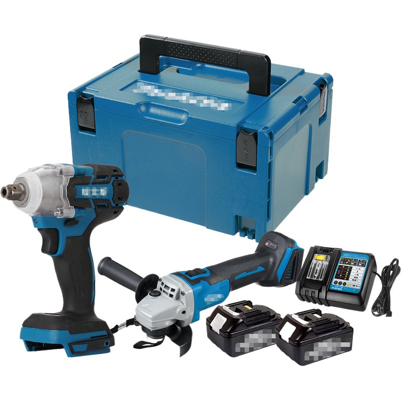 Mutian taladro eléctrico de litio taladro de impacto llave destornillador amoladora angular martillo eléctrico sin escobillas herramienta de 4 piezas conjunto de herramientas traje