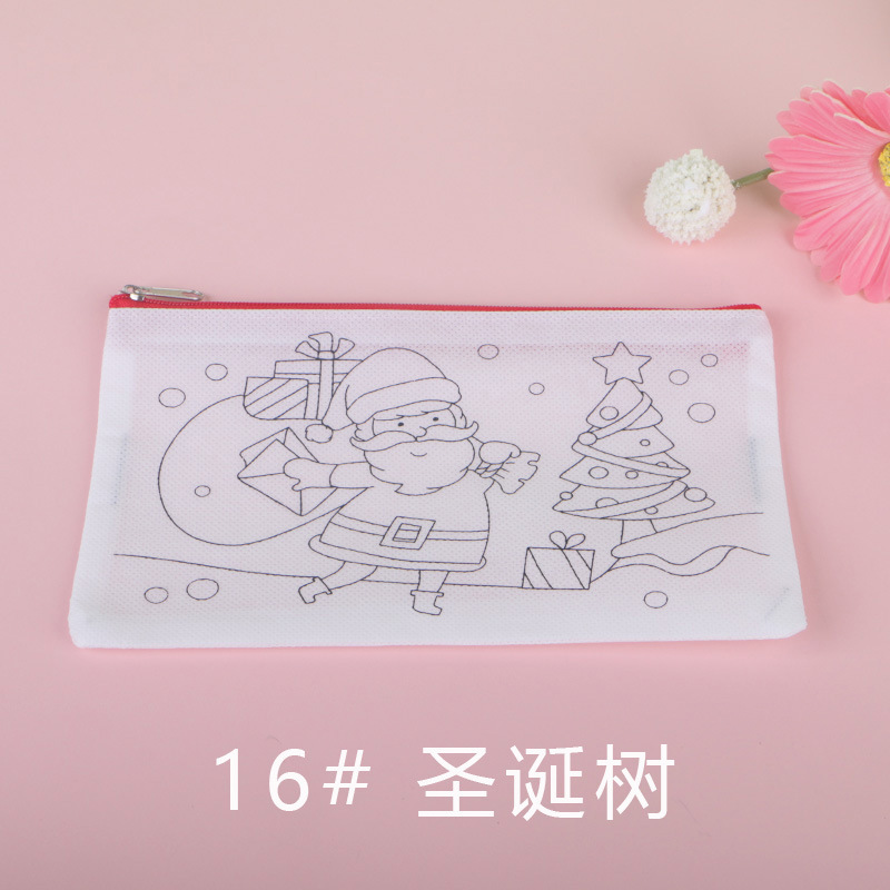 BBY不織布落書きペンケースセットTIEB漫画DIYペイント子供入学祝いパーティー塗り絵バッグCPCE|undefined