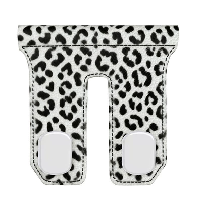 Car hanging, with Suede Hook Interior - abs-double-hook-leopard-print-white-suede-passenger-hook-manufacturer-dropshippinglabelinglaser-printing-available