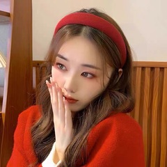 秋冬高级感圣诞红色发箍女款2025年网红新款头箍复古发卡发捆头饰
