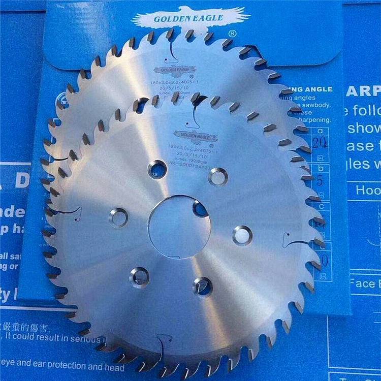 永强梳齿机粉碎锯片台湾金鹰牌255*4.0*80T梳齿机切断合金锯片