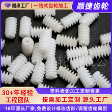 供应东莞塑料蜗杆 塑料猪肠牙蜗杆 小模数塑料蜗杆 涡轮涡杆