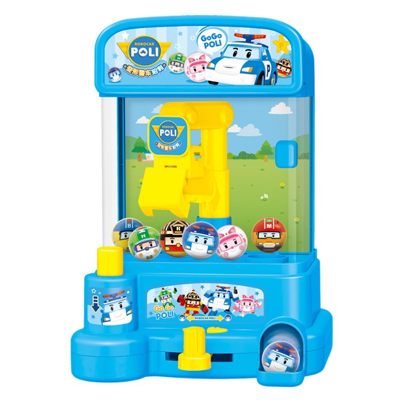 Deformación coche de policía Polly juguete diversión bola catcher máquina expendedora cisterna hucha ATM máquina refrigerador pequeños electrodomésticos