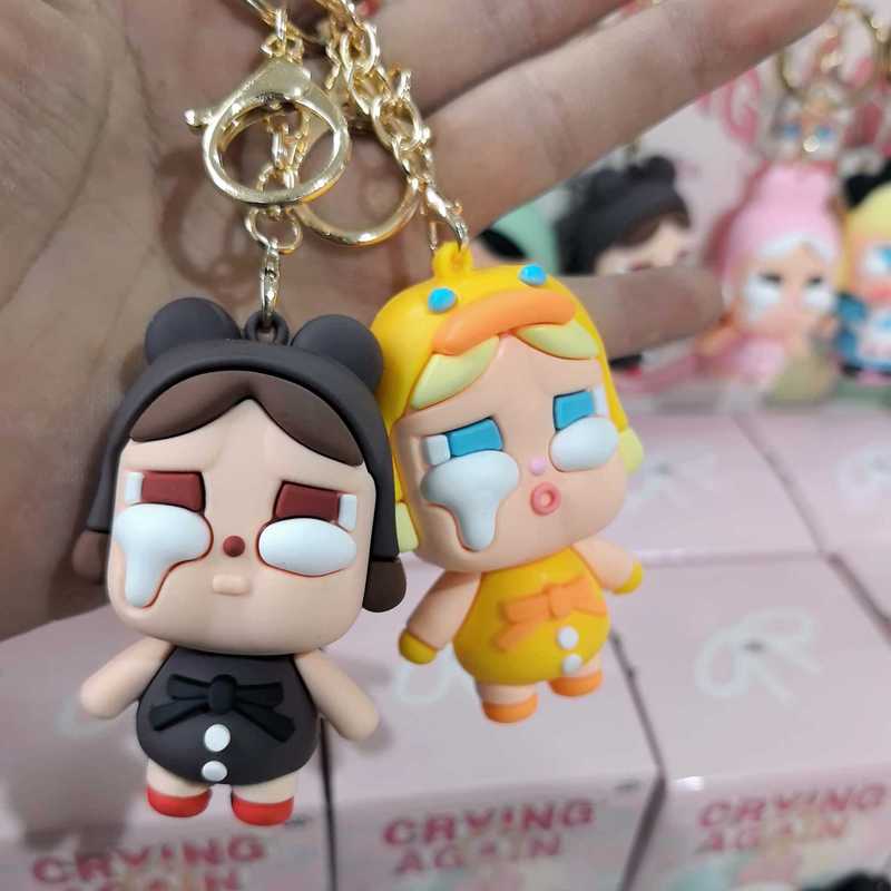 新品跨境哭娃东南亚盲盒裸版钥匙扣公仔呆萌款卡通包包礼品挂玩偶|undefined