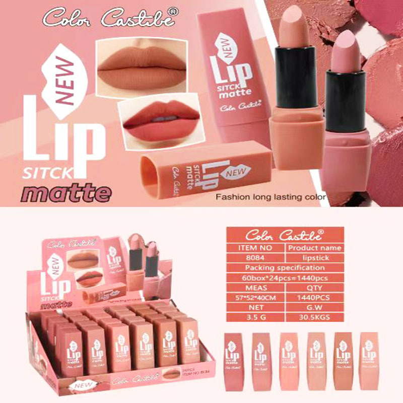 Nuevo comercio exterior transfronterizo pintura de goma 6 colores mate lápiz labial humectante lápiz labial maquillaje al por mayor spot