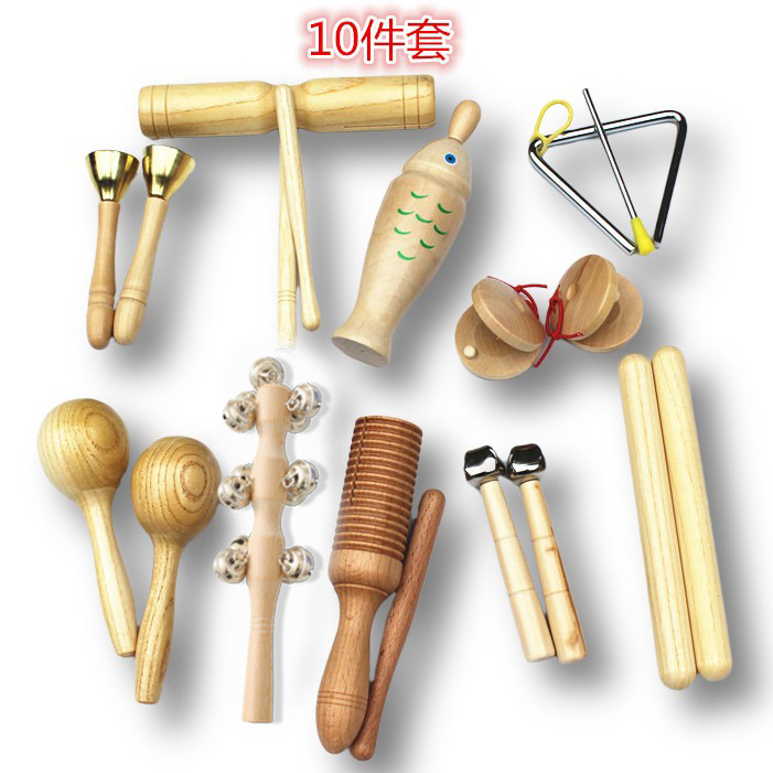 Log Orff instrumento musical traje combinación material didáctico conjunto completo kindergarten niños instrumento de percusión juguetes educación temprana Música