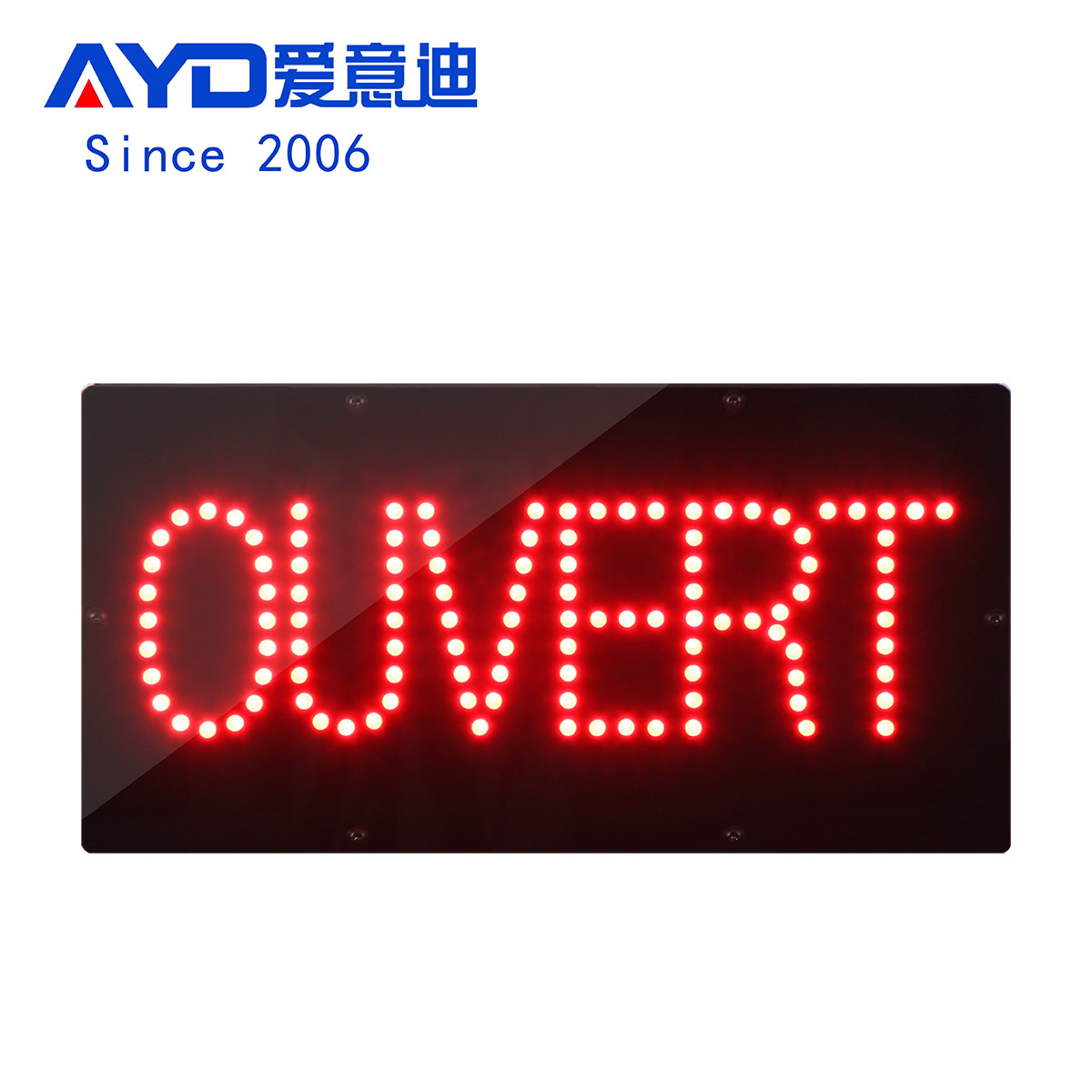 跨境出口法语LED营业中招牌法语LED ouvert open sign 15×30cm