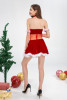 New Christmas clothes wholesale split red party party party sexy bra Christmas Girl skirt in European and American marke