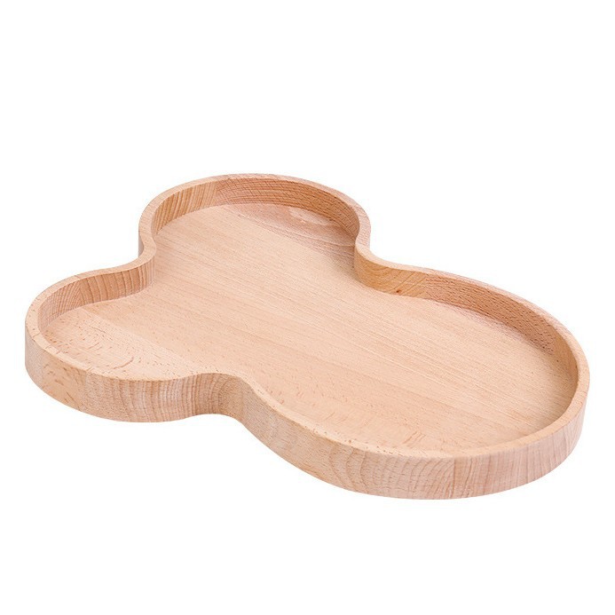 Plato de merienda de fruta de madera creativo Hotel vajilla placa de hornear postre sushi bandeja redonda sala de estar pan plato de fruta