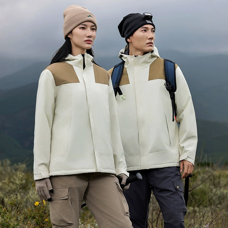 Наружная куртка, хлопчатобумажная, с капюшоном, мужская и женская, ветрозащитная, водонепроницаемая зимняя рабочая одежда, пальто с логотипом