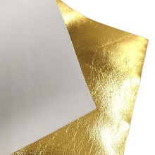 金属质感PU烫金面料0.45mm亮面皮纹人造皮革时尚舞台装演出服面料