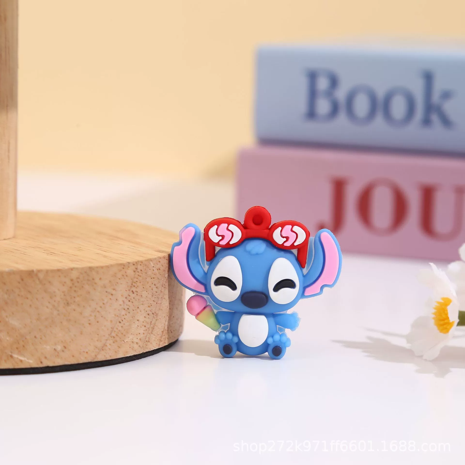 Брелок-подвеска Stitch, мягкий PVC, слепой бокс, отверстие для кольца
