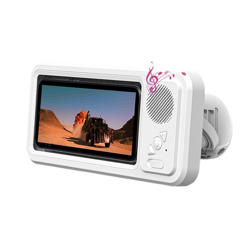 Z07 浴室防水携帯電話ボックス Bluetooth スピーカーオーディオ入浴テレビ視聴スタンド携帯電話ホルダータッチスクリーン携帯電話ボックス|undefined