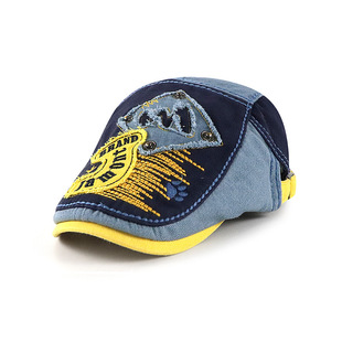 Summer Men's and Women's Children's Wash Water Retro Children's Forward Cap British Korean Summer Children's Cap