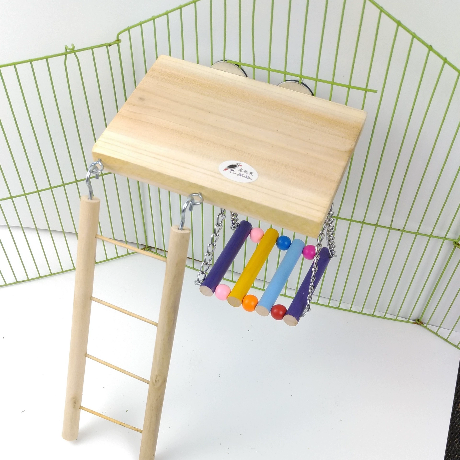 Тоторо белка голландская Свинья Набор из трех предметов средний и большой попугай домашнее животное трамплин попугай Тоторо клетка для хомяка