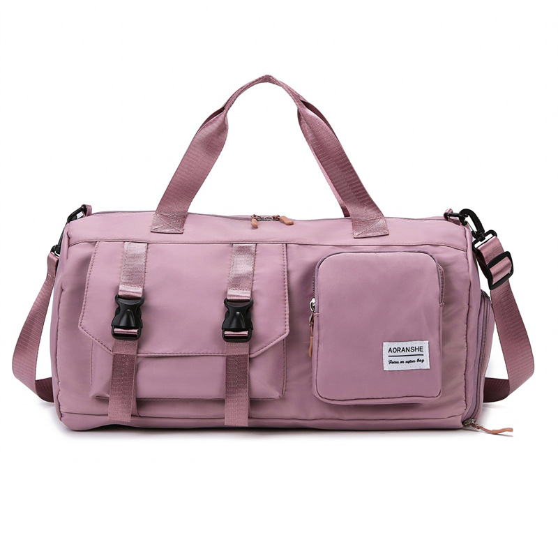 Travel bag Premium sense women's large-capacity sports bag Fitness bag Luggage bag Water-proof shoulder bag_voghion.com