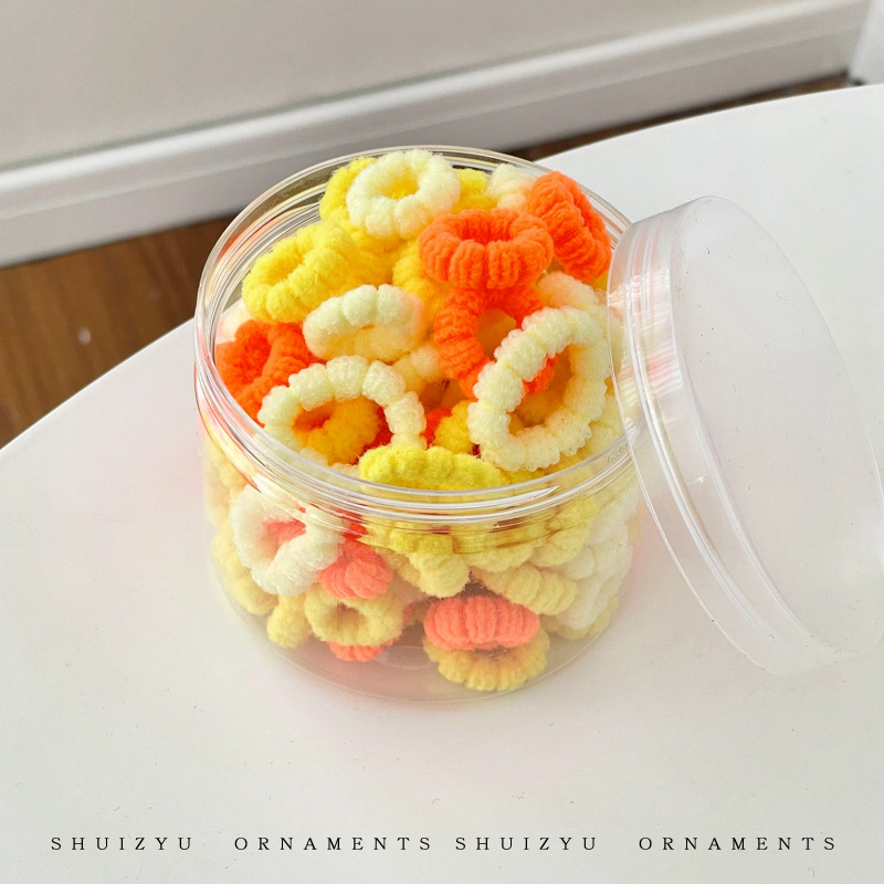 Banda de pelo de pulgar corbata cuerda de pelo hembra niños no lastiman pelo banda de goma pequeña banda de goma elástica alta cuerda de pelo del bebé accesorios para el cabello