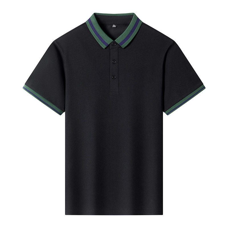 Summer business polo shirt, fashionable and versatile, short-sleeved, collared t-shirt, simple, casual, loose, breathable team wear Summer business polo shirt, fashionable and versatile, short-sleeved, collared t-shirt, simple, casual, loose, breathable team wear