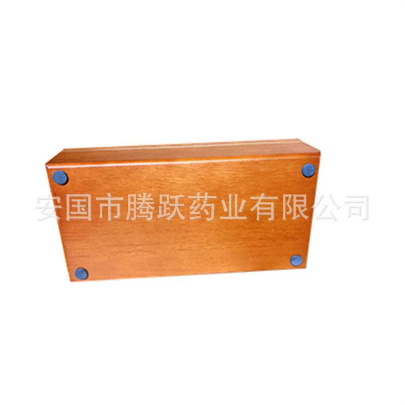 Brocade Gift Box Empty Wooden Display Case 10 Holes 2.7cm Diameter for Herbal Tea Balls and Small Jars specifications